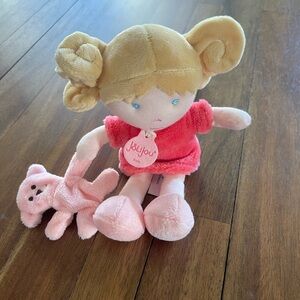 Jolijou Pink Plush Doll with Teddy